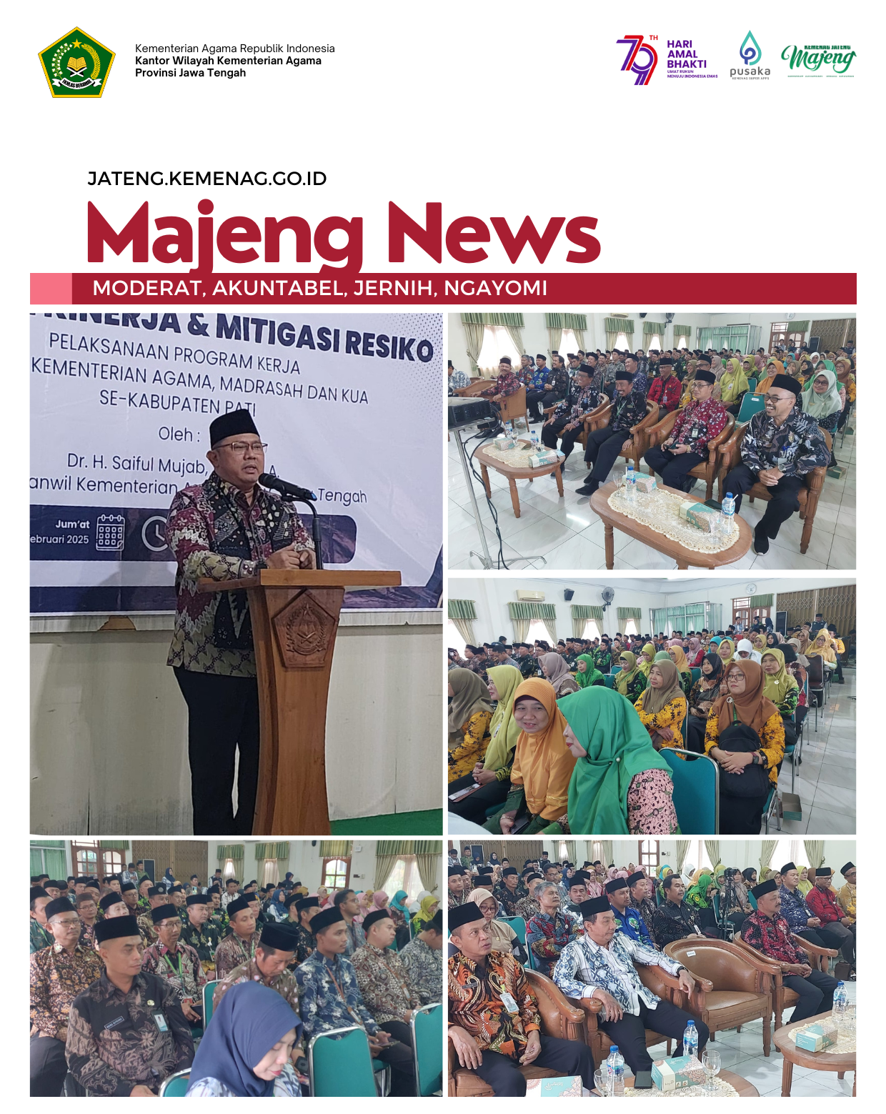 Kakanwil: Disiplin Diri Jadi Kunci Dalam Internalisasi Agama