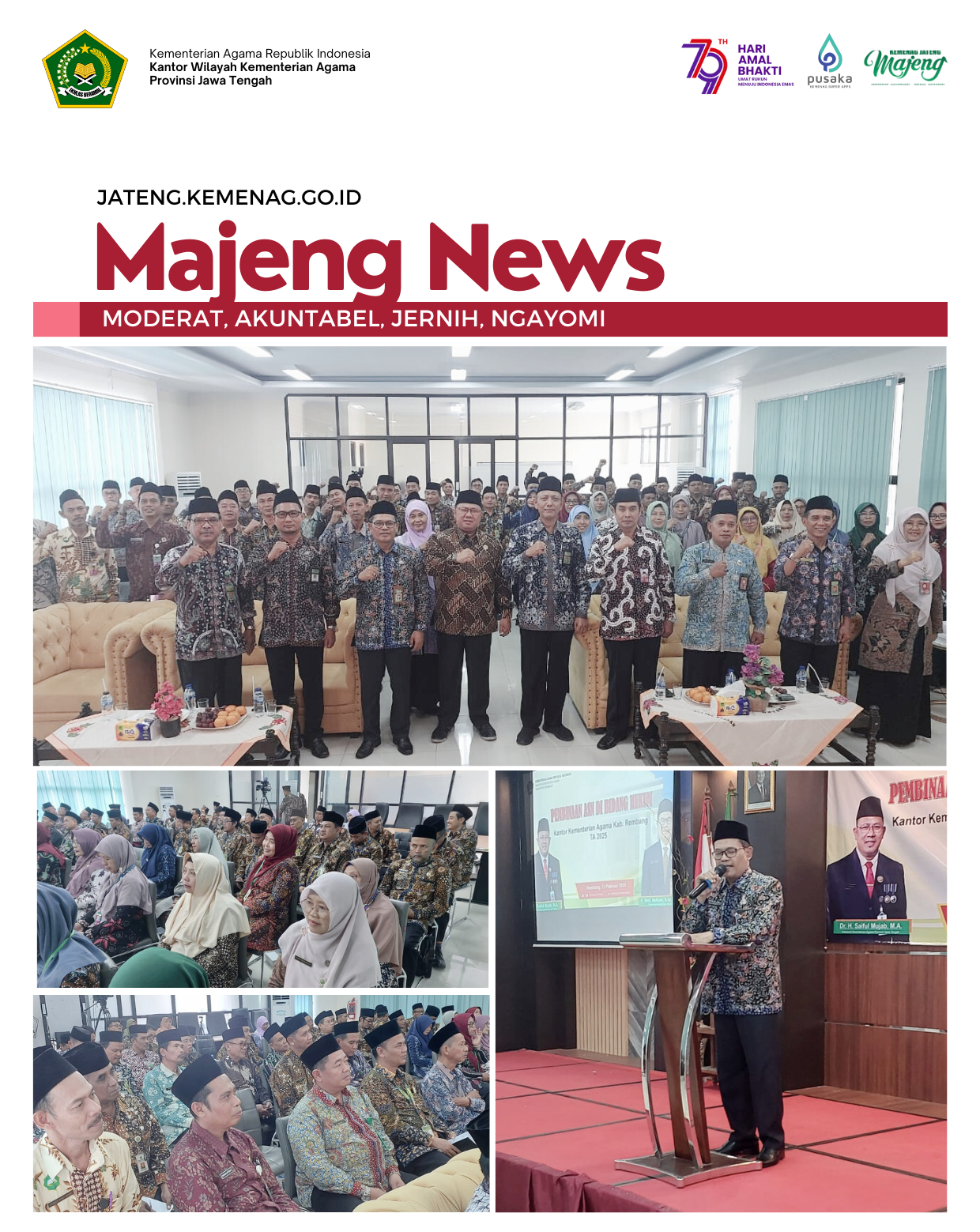 Kakanwil Ajak ASN Kab. Rembang Bangun Integritas dengan Disiplin Diri