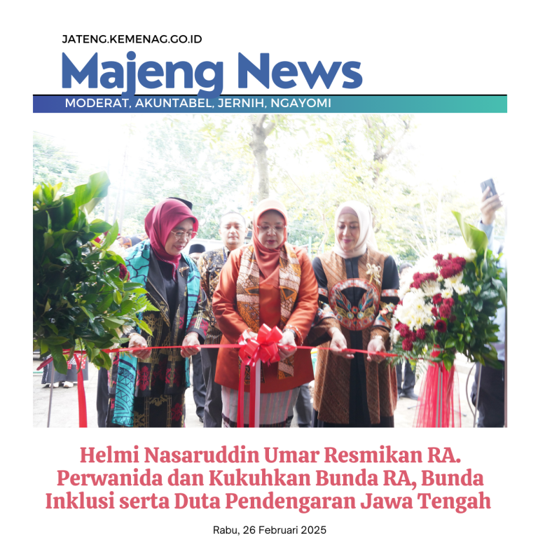 Helmi Nasaruddin Umar Resmikan RA. Perwanida dan Kukuhkan Bunda RA, Bunda Inklusi, dan Duta Pendengaran Jawa Tengah