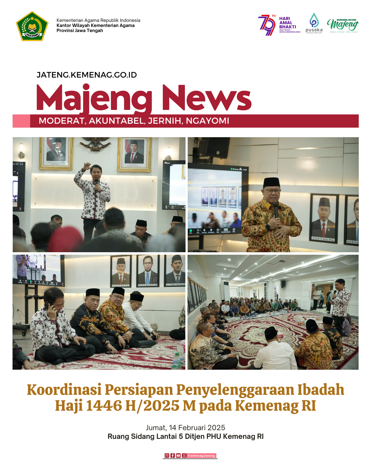 Koordinasi Persiapan Penyelenggaraan Ibadah Haji 1446 H/2025 M