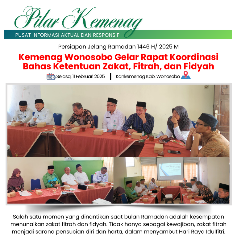 Kemenag Wonosobo Gelar Rapat Koordinasi Bahas Ketentuan Zakat, Fitrah, dan Fidyah