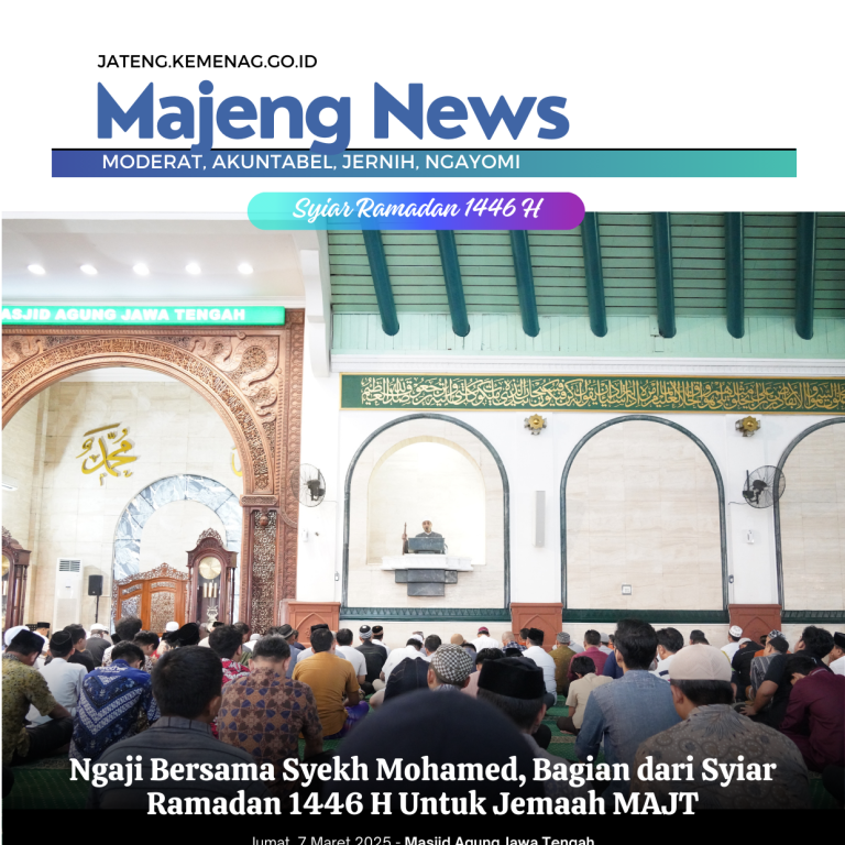 Ngaji Bersama Syekh Mohamed, Bagian dari Syiar Ramadan 1446 H untuk Jemaah MAJT