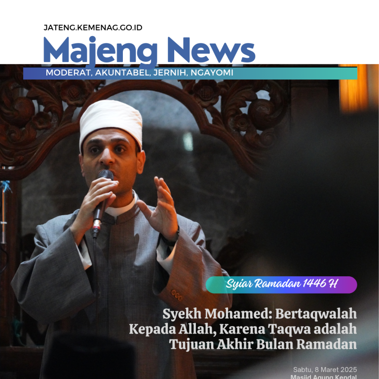 Syekh Mohamed: Bertaqwalah Kepada Allah, Karena Taqwa adalah Tujuan Akhir Bulan Ramadan