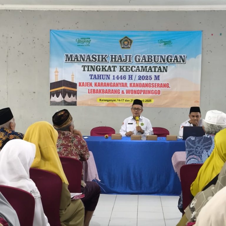 Manasik Haji Tingkat Kecamatan Digelar Serentak di Kabupaten Pekalongan, Calon Jamaah Bertemu Langsung dengan Petugas Kloter