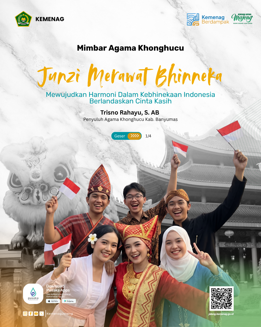 Mimbar Agama Khonghucu: Junzi Merawat Bhinneka