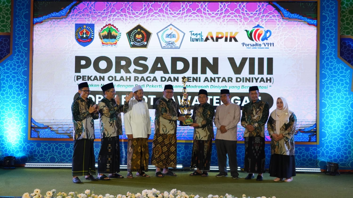 Kabupaten Tegal Raih Juara Umum PORSADIN VIII Jawa Tengah 2026