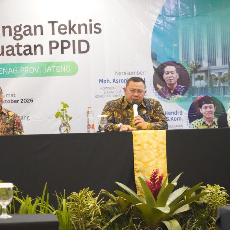 PPID Kemenag Jateng Di Perkuat : Informasi Cepat, Publik Percaya